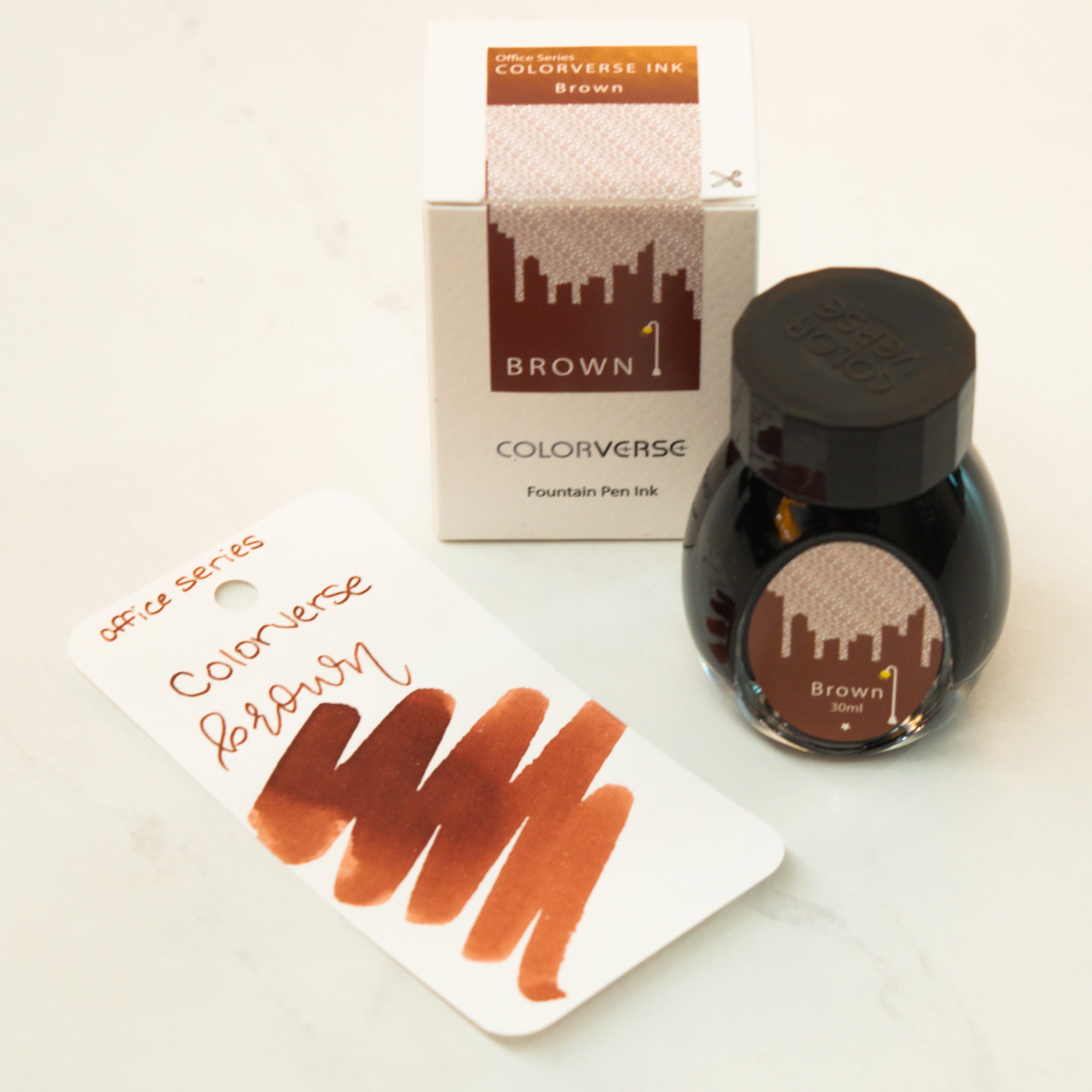 Colorverse Office Series Brown Ink Bottle β Truphae