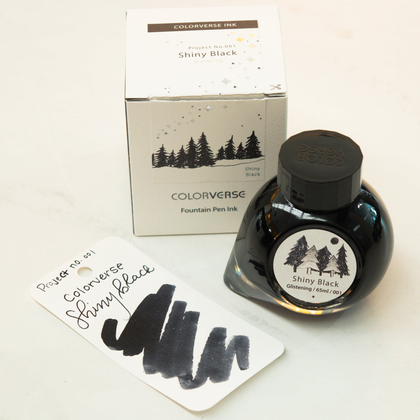 Colorverse Project No 001 Shiny Black Glistening Ink