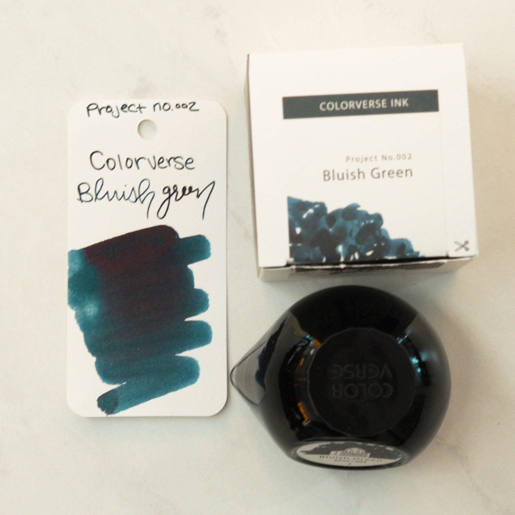 Colorverse Project No 002 Bluish Green Ink Bottle Truphae