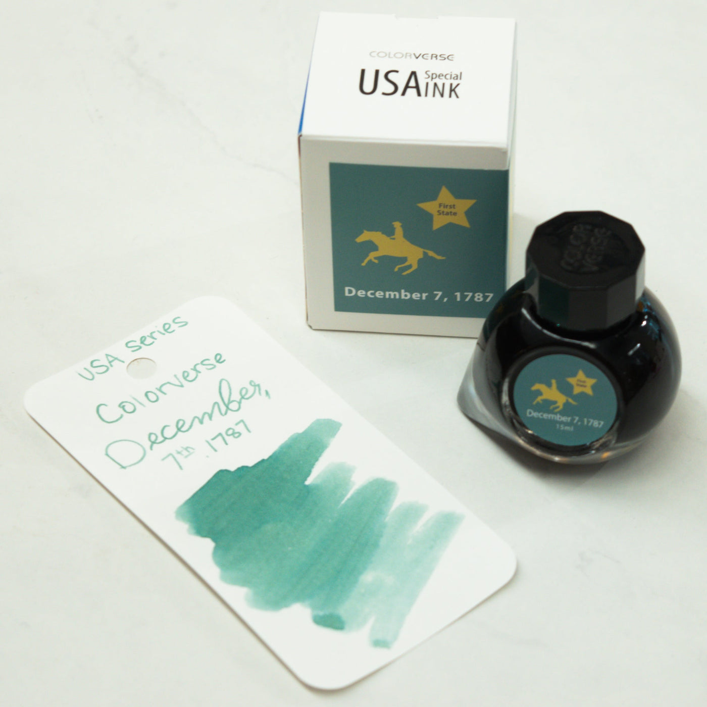 Colorverse USA Special Series Delaware December 7 1787 Green Ink