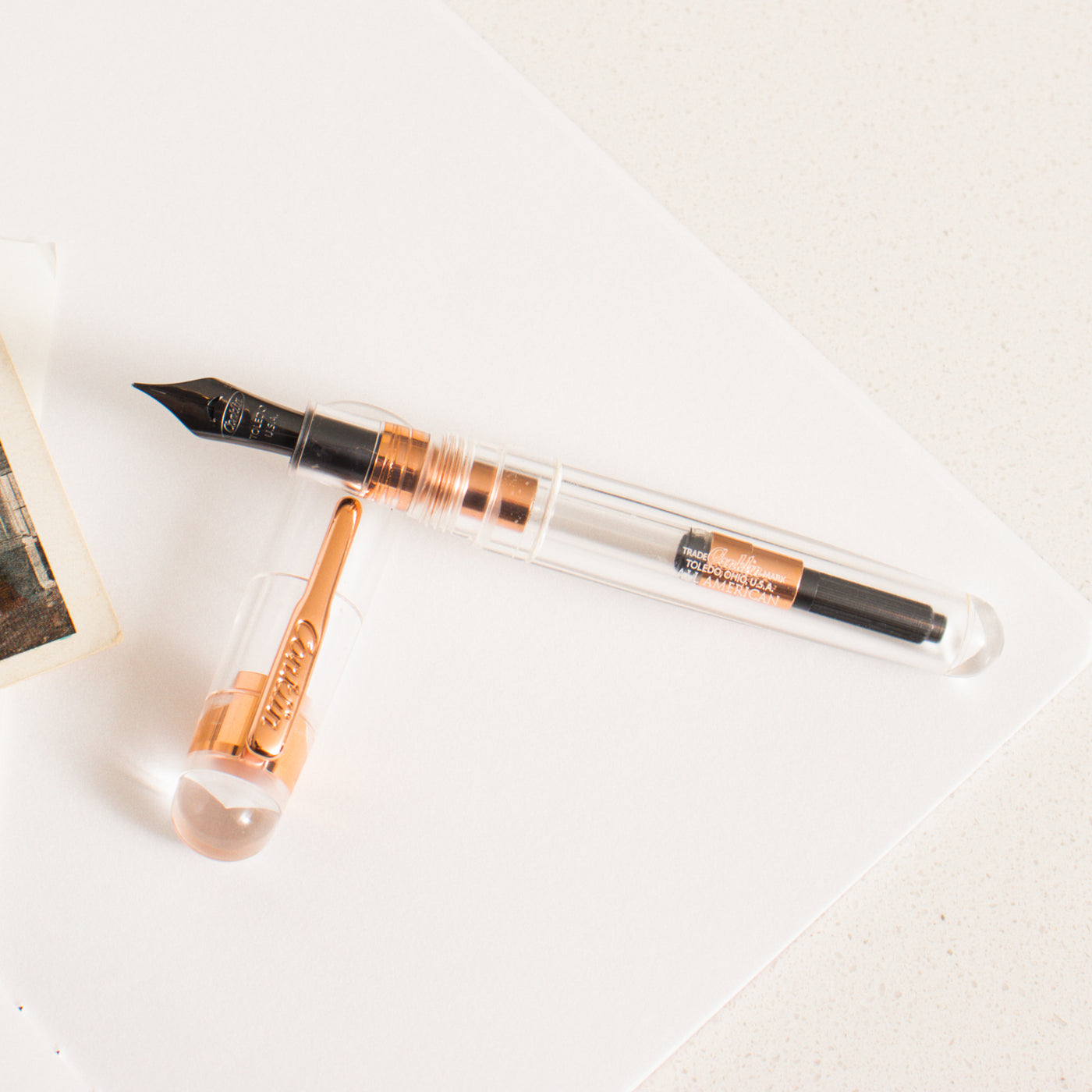 Conklin All American Demo Rose Gold Fountain Pen