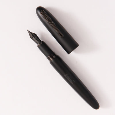 Conklin All American Matte Black & Gunmetal Fountain Pen Matte Black