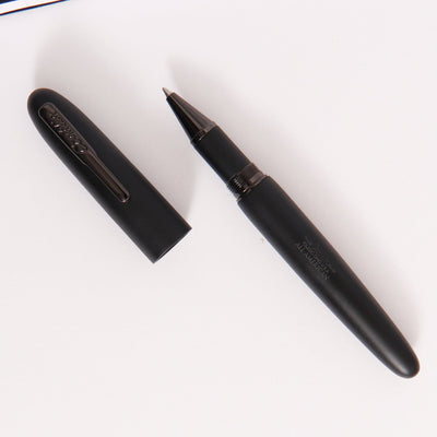 Conklin All American Matte Black & Gunmetal Rollerball Pen All Black