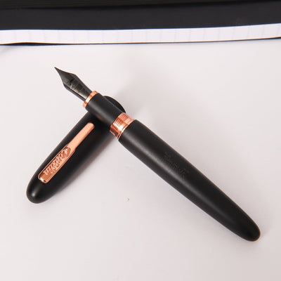 Conklin All American Matte Black & Rose Gold Fountain Pen