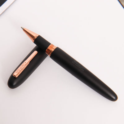 Conklin All American Matte Black & Rose Gold Rollerball Pen