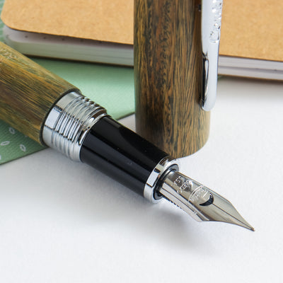 Conklin All American Pau-Preto Wood Chrome Fountain Pen