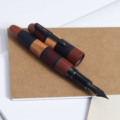 Conklin All-American Quad Wood Black Resin