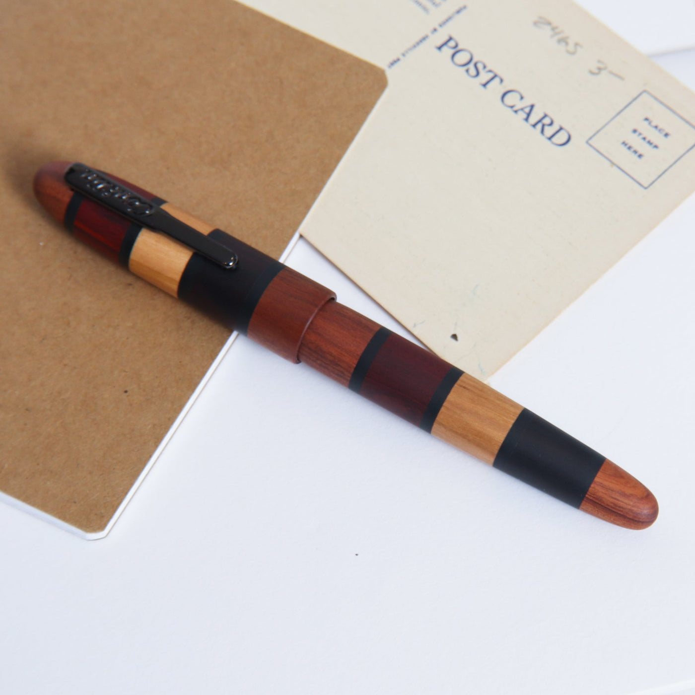 Conklin All-American Quad Wood Fountain Pen Capped