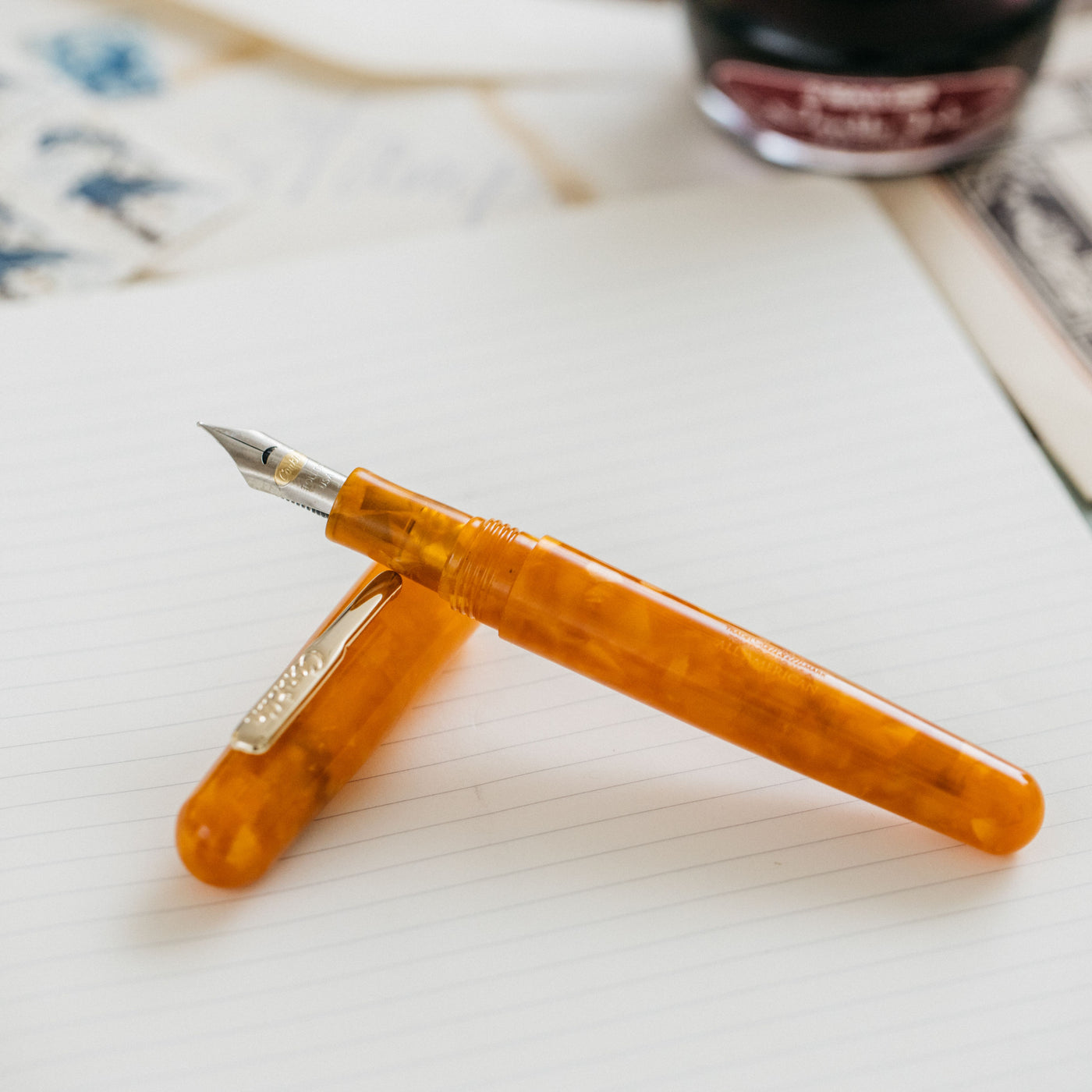 Conklin All American Sunburst Orange Fountain Pen