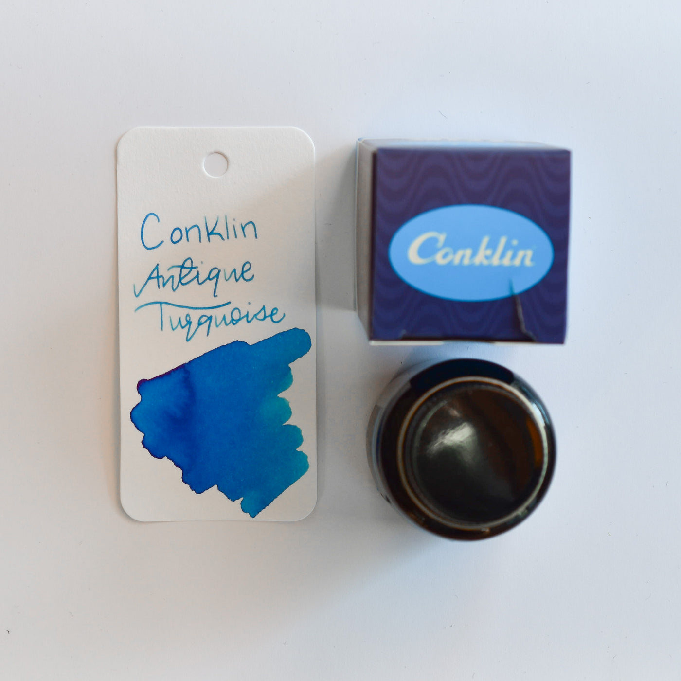 Conklin Antique Turquoise Ink Bottle