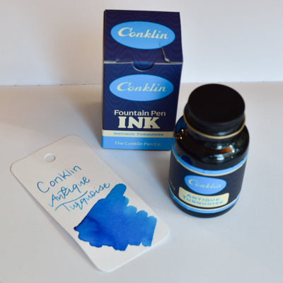Conklin Antique Turquoise Ink Bottle
