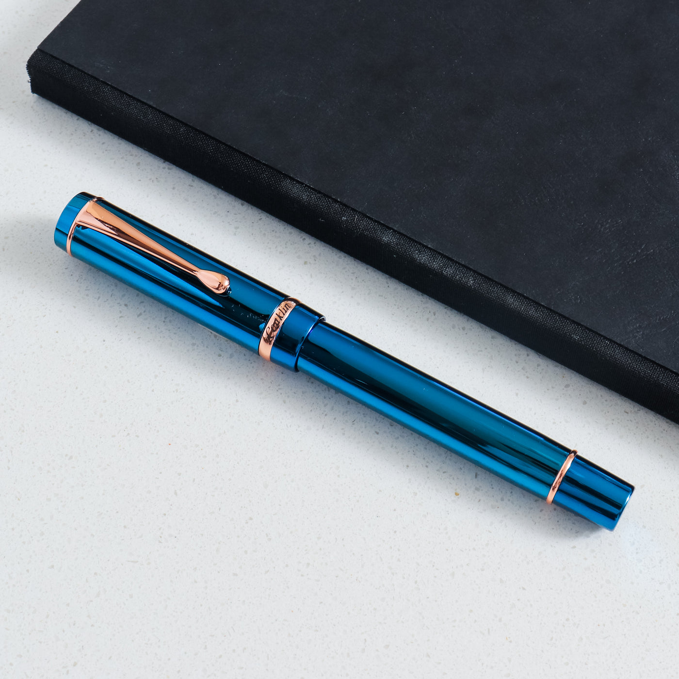 Conklin Duragraph Blue PVD Fountain Pen