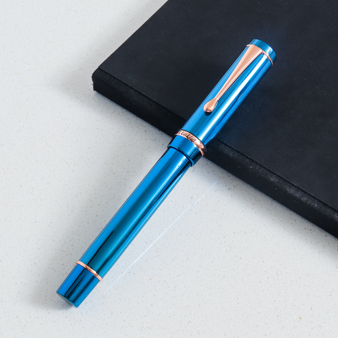 Conklin Duragraph Blue PVD Fountain Pen