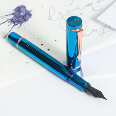Conklin Duragraph Blue PVD Fountain Pen