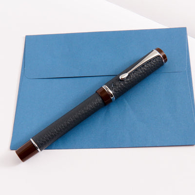 Conklin-Duragraph-Savoy-Fountain-Pen-Navy-Lether