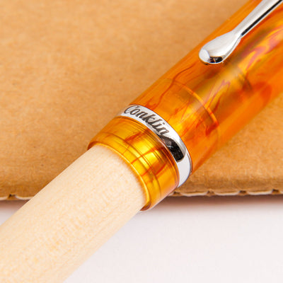 Conklin-Duragraph-Voyager-Fountain-Pen-Chrome-Trim