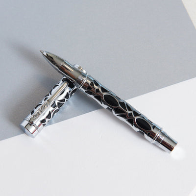 Conklin Endura Deco Crest Black & Chrome Rollerball Pen
