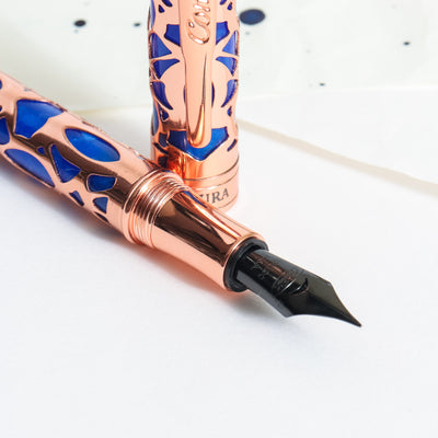 Conklin Endura Deco Crest Blue & Rose Gold Fountain Pen