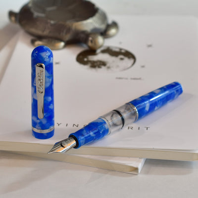 Conklin Heritage Word Gauge Blue Fountain Pen