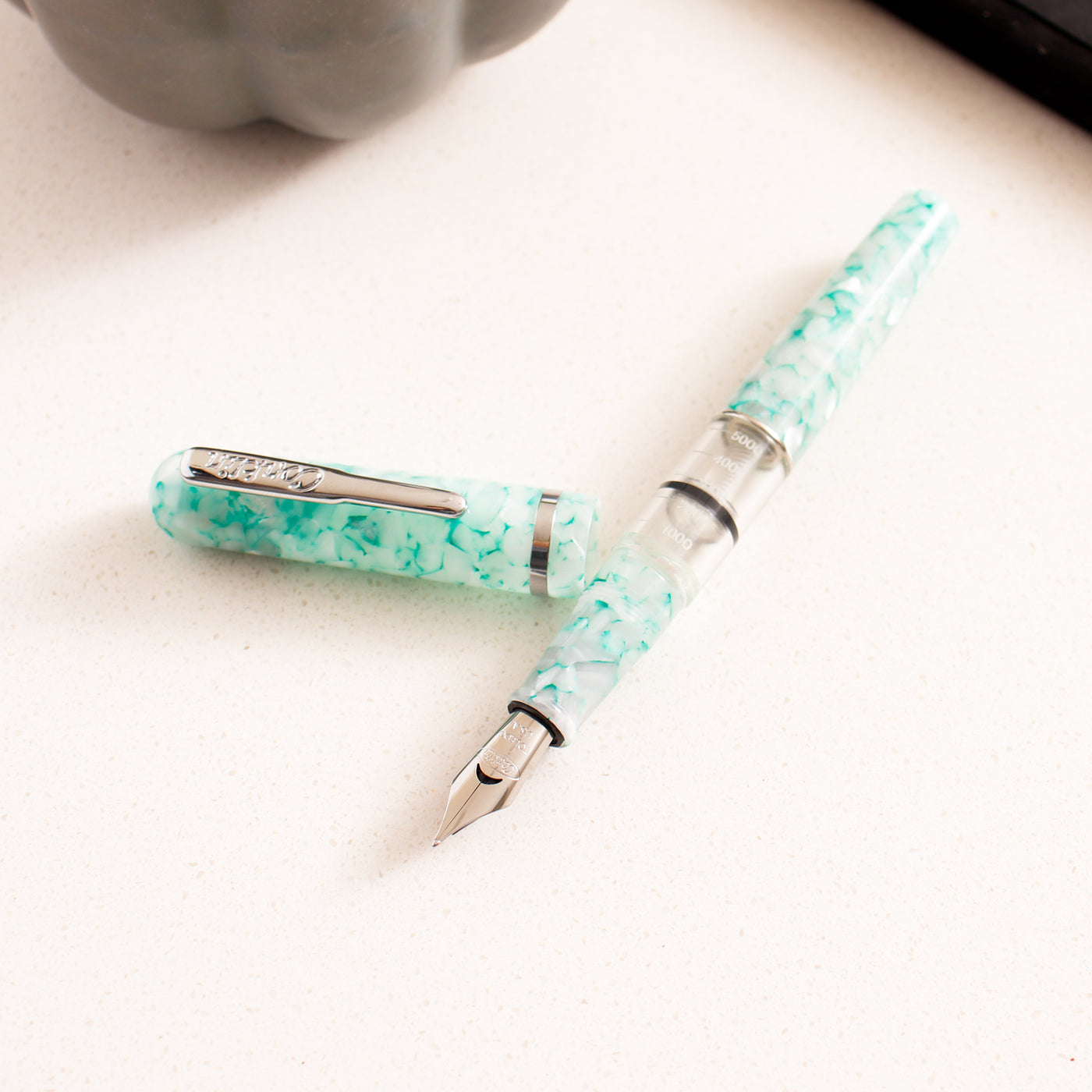 Conklin Heritage Word Gauge Turquoise Fountain Pen