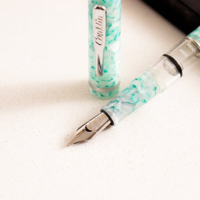 Conklin Heritage Word Gauge Turquoise Fountain Pen
