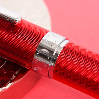 Conklin-Herringbone-Signature-Red-Fountain-Pen-Center-Band