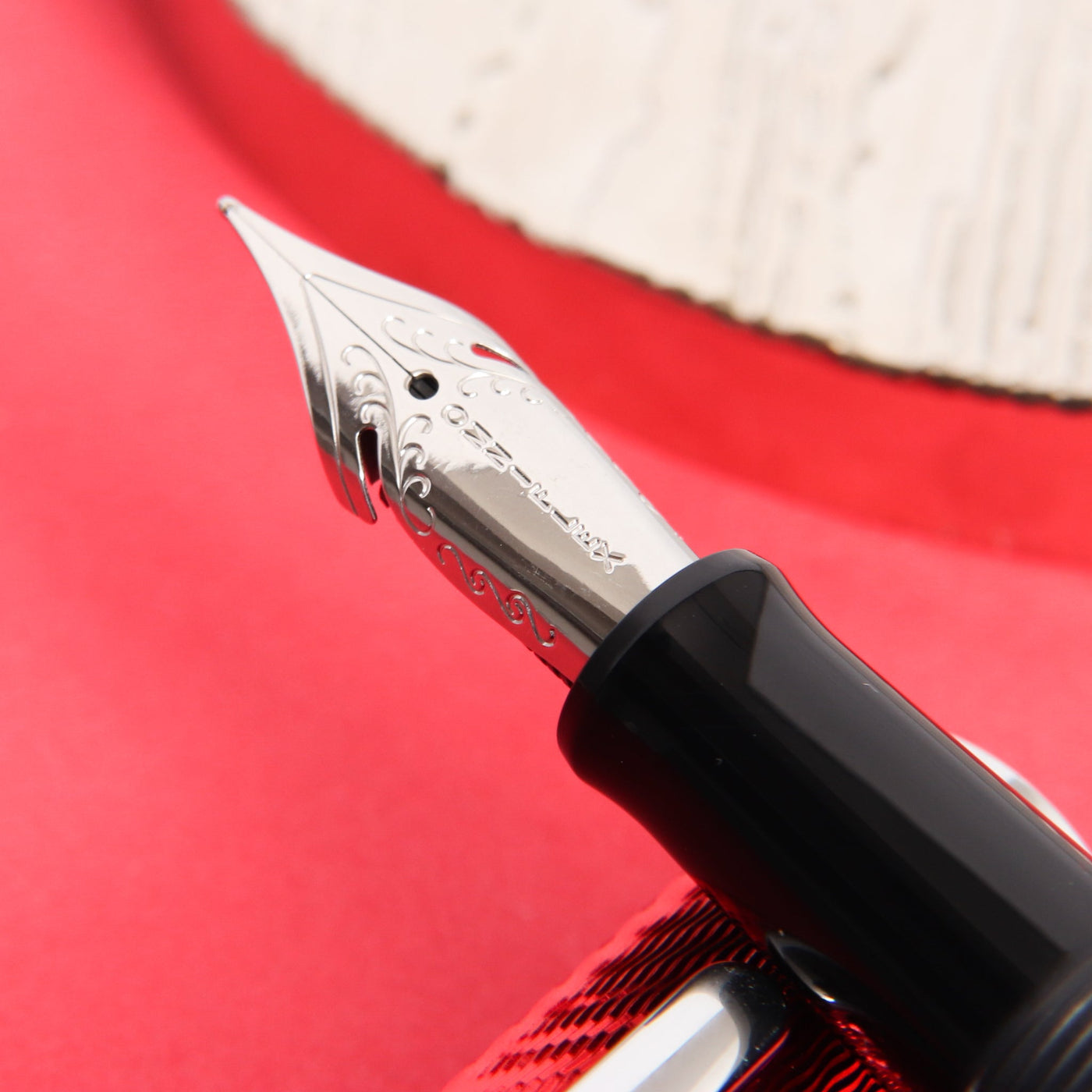 Conklin Herringbone Signature Fountain Pen - Red – Truphae