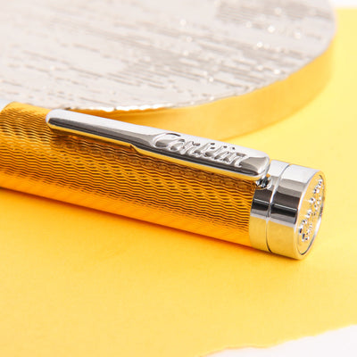 Conklin-Herringbone-Signature-Yellow-Fountain-Pen-Clip