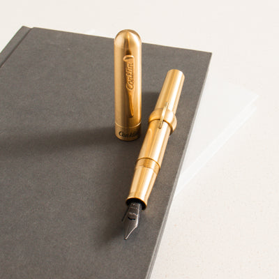 Conklin Mark Twain Crescent Filler Brass Fountain Pen