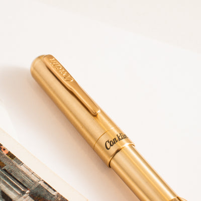 Conklin Mark Twain Crescent Filler Brass Fountain Pen