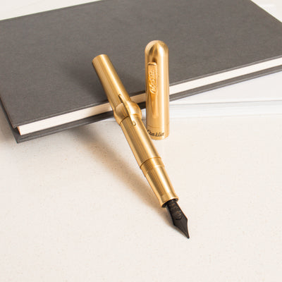 Conklin Mark Twain Crescent Filler Brass Fountain Pen