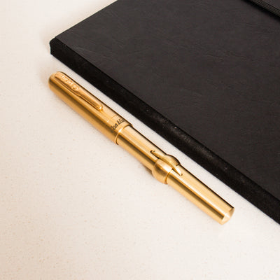 Conklin Mark Twain Crescent Filler Brass Fountain Pen
