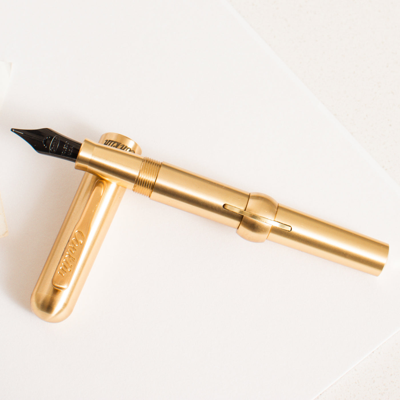 Conklin Mark Twain Crescent Filler Brass Fountain Pen