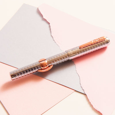 Conklin-Mark-Twain-Crescent-Filler-125th-Anniversary-Rose-Gold-Fountain-Pen-Capped