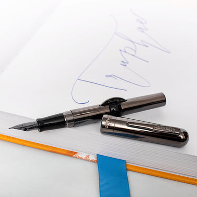 Conklin Mark Twain Gunmetal Crescent Filler Fountain Pen