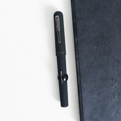 Conklin Mark Twain Crescent Filler Superblack Gunmetal Fountain Pen