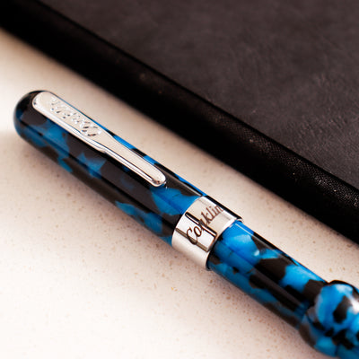 Conklin Mark Twain Vintage Blue Crescent Filler Fountain Pen