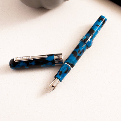 Conklin Mark Twain Vintage Blue Crescent Filler Fountain Pen