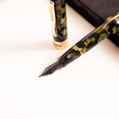 Conklin Mark Twain Vintage Green Crescent Filler Fountain Pen