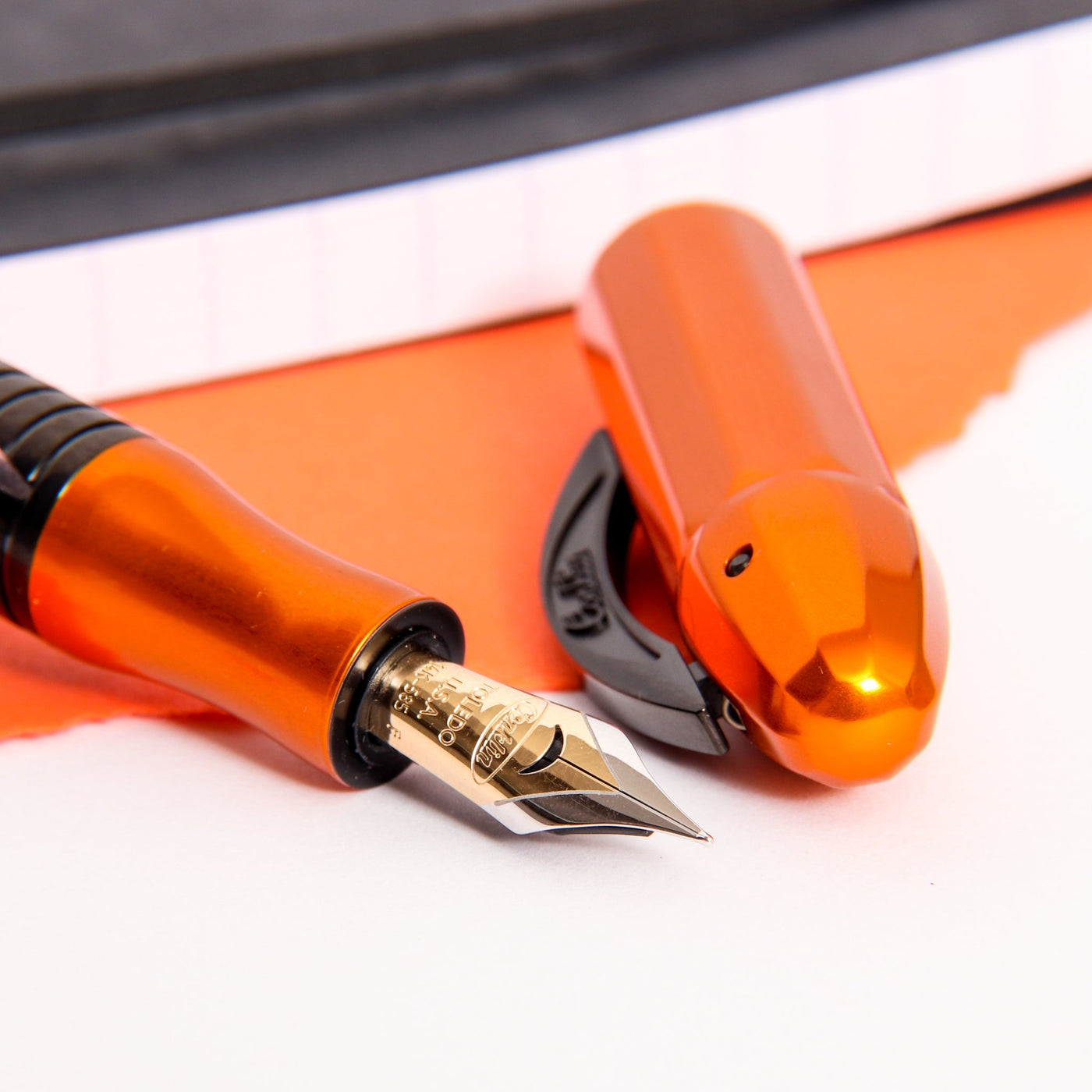 Conklin-Nozac-Classic-125th-Anniversary-Orange-Fountain-Pen-Nib-Details