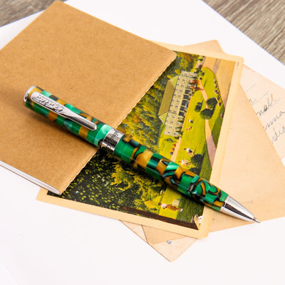 Conklin-Stylograph-Mosaic-Green-Brown-Ballpoint-Pen