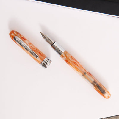 Conklin Symetrik Caramel Sunday Fountain Pen With Silver Trim