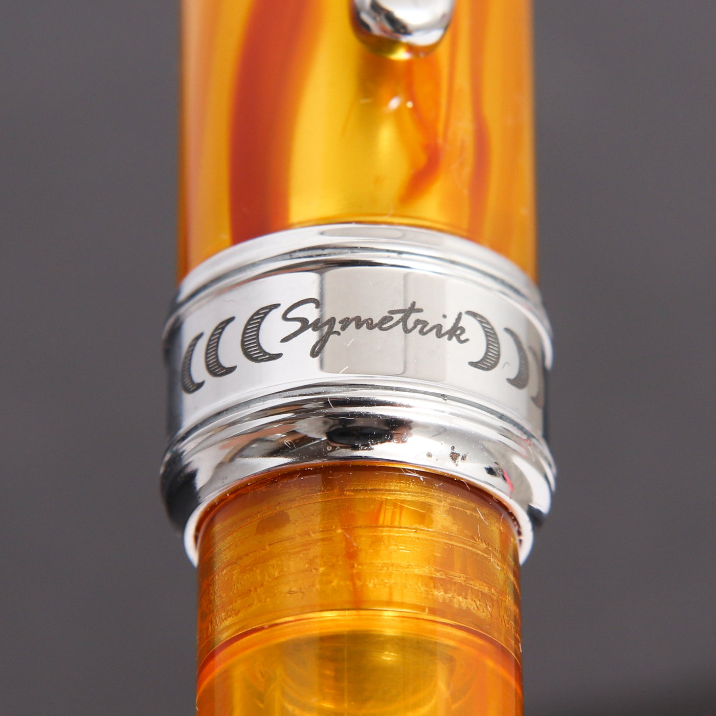 Conklin Symetrik Precious Amber Sunday Fountain Pen Center Band