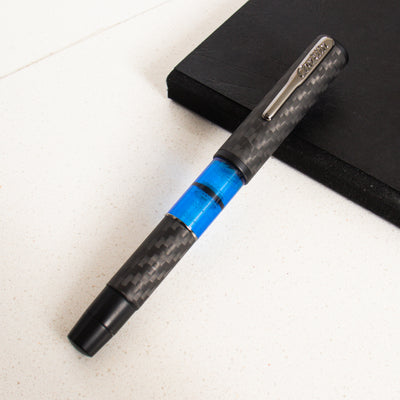Conklin Word Gauge Blue Carbon Stealth Fountain Pen
