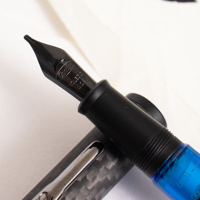 Conklin Word Gauge Blue Carbon Stealth Fountain Pen