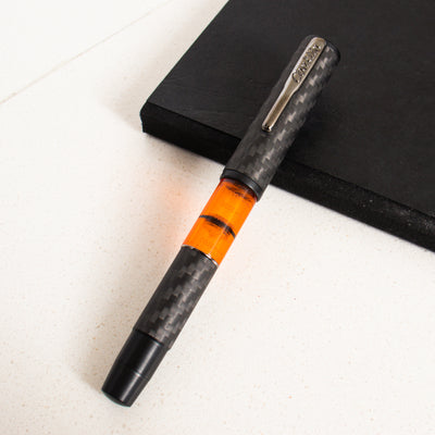 Conklin Word Gauge Orange Carbon Stealth Fountain Pen