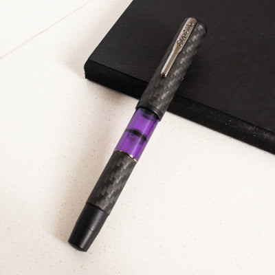 Conklin Word Gauge Purple Carbon Stealth Fountain Pen