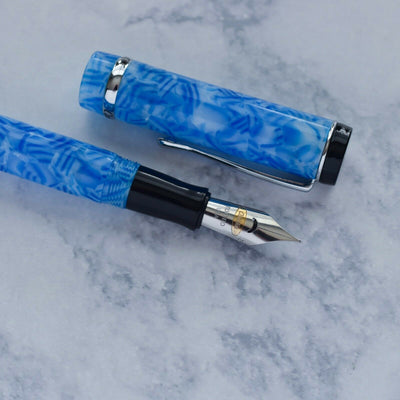 Conklin Duragraph Ice Blue Fountain Pen Extra Fine EF Stainless Steel Nib-Conklin-Truphae