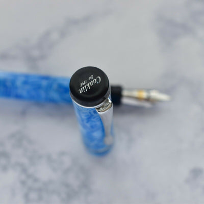 Conklin Duragraph Ice Blue Fountain Pen Extra Fine EF Stainless Steel Nib-Conklin-Truphae