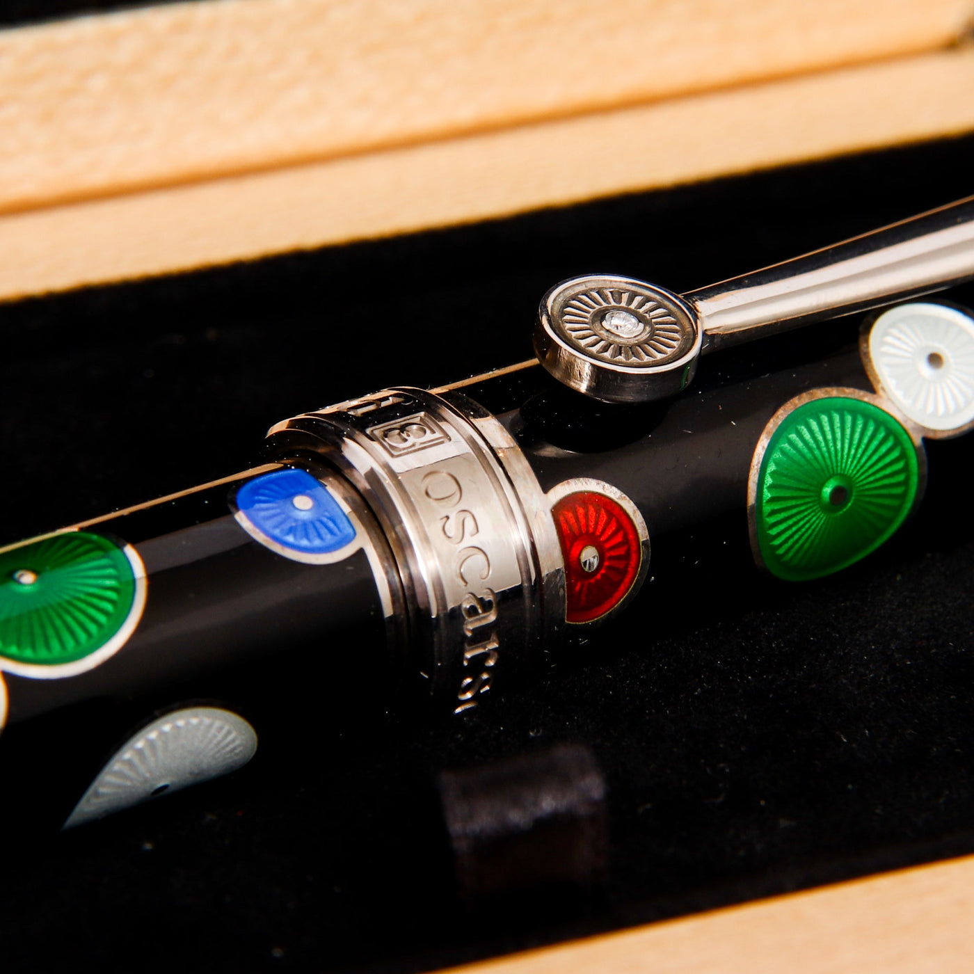 David Oscarson Pierrot & Pierrete Black Fountain Pen Details